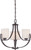 Nuvo 60-5398 LOLA - 3 LT CHANDELIER Lola 3 Light Chandelier with Etched Opal Glass (Discontinued)