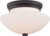 Nuvo 60-5466 BALI - 2 LT FLUSH FIXTURE Bali 2 Light Flush Fixture with Etched Opal Glass (Discontinued)