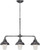 Nuvo 60-5537 SUTTON - 3 LT TRESTLE Sutton 3 Light Trestle with Frosted Glass (Discontinued)