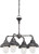 Nuvo 60-5538 SUTTON - 4 LT CHANDELIER Sutton 4 Light Chandelier with Frosted Glass (Discontinued)