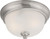 Nuvo 60-5590 ELIZABETH2 LT FLUSH FIXTURE Elizabeth 2 Light Flush Fixture with Frosted Glass (Discontinued)