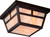 Nuvo 60-5676 TANNER 2 LT OUTDOOR FLUSH Tanner 2 light Outdoor Flush Fixture with Honey Stained Glass' (Discontinued)