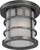 Nuvo 60-5736 MANOR ES 2 LT OUTDOOR FLUSH Manor 1 Light Outdoor Flush Fixture with Frosted Seed Glass (Discontinued)