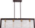 Nuvo 60-5787 BANDIT 4 LIGHT ISLAND PENDANT Bandit 4 Light Island Pendant Russet Bronze with Vintage Brass Accents Finish (Discontinued)