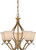 Nuvo 60-5815 DILLARD 5 LT HANGING FIXTURE Dillard 5 Light Hanging Fixture with White Glass (Discontinued)