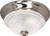 Nuvo 60-586 TRIUMPH 1 LT 11" FLUSH FIXTURE Triumph 1 Light 11 in. Flush Mount with Sculptured Glass Shades (Discontinued)