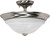 Nuvo 60-589 TRIUMPH 2 LT 16" SEMI FLUSH Triumph 2 Light 16 in. Semi-Flush with Sculptured Glass Shades (Discontinued)