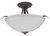 Nuvo 60-5916 DILLARD 2 LT SEMI FLUSH Dillard 2 Light Semi-Flush Fixture with White Glass (Discontinued)