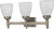 Nuvo 60-593 TRIUMPH 3 LT VANITY FIXTURE Triumph 3 Light 21 in. Vanity with Sculptured Glass Shades (Discontinued)