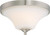 Nuvo 60-6211 FAWN 2 LIGHT FLUSH MOUNT Fawn 2 Light Flush Mount Fixture Brushed Nickel Finish (Discontinued)