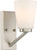 Nuvo 60-6241 NOME 1 LIGHT VANITY Nome 1 Light Vanity Fixture Brushed Nickel Finish (Discontinued)