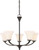 Nuvo 60-6305 FAWN 5 LIGHT CHANDELIER Fawn 5 Light Chandelier Fixture Mahogany Bronze Finish (Discontinued)