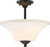 Nuvo 60-6312 FAWN 2 LIGHT SEMI FLUSH Fawn 2 Light Semi-Flush Fixture Mahogany Bronze Finish (Discontinued)