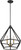 Nuvo 60-6362 ORIN 3 LIGHT PENDANT Orin 3 Light Pendant Fixture Aged Bronze with Brass Accents Finish (Discontinued)