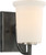 Nuvo 60-6371 CHESTER - 1 LIGHT VANITY Chester 1 Light Vanity Fixture Iron Black Finish (Discontinued)
