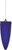 Nuvo 60-657 COBALT CONE HAL PENDANT BRNICK 1 Light 4 in. Halogen Pendant Cobalt Cone (Discontinued)