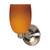 Nuvo 60-690 AMB.BRANDY HAL.WALL SCONCE BN 1 Light 6 in. Halogen Wall Fixture Butterscotch Brandy (Discontinued)
