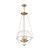 Nuvo 60-6943 ODYSSEY 4 LIGHT PENDANT Odyssey 4 Light Pendant Fixture Vintage Brass Finish with Clear Glass (Discontinued)