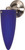 Nuvo 60-697 BLUE CONE HAL.WALL SCONCE BN 1 Light 4 in. Halogen Wall Fixture Cobalt Cone (Discontinued)