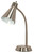 Satco 60-829 SMALL GOOSE NECK DESK LAMP BN Small Gooseneck Desk Lamp 1 Light Brushed Nickel (Discontinued)