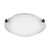 Nuvo 62-1002 LED 12" TRI CLIP FL LAMP INCL 1 Light LED Flush Fixture Old Bronze Finish Frosted Glass (Discontinued)