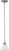 Nuvo 62-1119 LED EMPIRE 1 LT 7" MINI PEND 1 Light Empire LED 7 in. Mini Pendant Brushed Nickel Finish Frosted Glass Lamp Included (Discontinued)