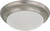 Nuvo 62-1126 LED 1 LT 12" FL TWIST & LOCK 1 Light LED 12 in. Twist and Lock Flush Fixture Brushed Nickel Finish Frosted Glass Lamp Included (Discontinued)