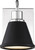 Nuvo 62-1471 BETTE LED 1 LIGHT VANITY Bette 1 Light LED Vanity Polished Nickel Finish with Matte Black Metal Shade (Discontinued)