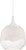 Nuvo 62-341 STELLAR LED GLASS PENDANT Stellar LED Glass Pendant with White To Clear Glass (Discontinued)