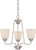 Nuvo 62-369 CALVIN 3 LT CHNDLR / OMNI LED Calvin 3 Light Chandelier with Satin White Glass LED Omni Included (Discontinued)