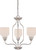 Nuvo 62-389 KIRK 3 LT CHNDLR / OMNI LED Kirk 3 Light Chandelier with Satin White Glass LED Omni Included (Discontinued)