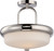 Nuvo 62-404 DYLAN 2 LT LED SEMI FLUSH Dylan 2 Light Semi-Flush with Etched Opal Glass LED Omni Included (Discontinued)
