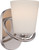 Nuvo 62-406 DYLAN 1 LT VANITY / OMNI LED Dylan 1 Light Vanity Fixture with Satin White Glass LED Omni Included (Discontinued)