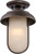 Nuvo 62-673 TULSA LED OUTDOOR FLUSH Tulsa LED Outdoor Flush Fixture with Satin Amber Glass (Discontinued)
