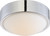 Nuvo 62-771 PERK 9" LED FLUSH Perk 9 in. LED Flush with White Glass Polished Nickel Finish (Discontinued)