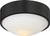 Nuvo 62-773 PERK 9" LED FLUSH Perk 9 in. LED Flush with White Glass Aged Bronze Finish (Discontinued)