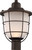 Nuvo 62-945 BUNGALOW 1LT OUTDOOR POST Bungalow Post Lantern Mahogany Bronze Finish (Discontinued)