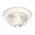 Nuvo SF76-029 3 LIGHT 15" FLUSH MOUNT 3 Light - 15" - Flush Mount - Clear Ribbed Swirl Glass (Discontinued)