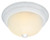 Nuvo SF76-196 2 LIGHT 11" FLUSH MOUNT 2 Light - 11" - Flush Mount - Frosted Ribbed Swirl Glass (Discontinued)