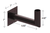 PT-AL-P-WMB2-90 - Wall Mount - Portor Lighting