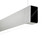 Ledalite 2206LAELQ MicroSquare gen2 suspended, Silk Lens/Sym. Performance Lens, 3300lm/4ft, 80 CRI, 4000K - 101.2 lm/W