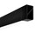 Ledalite 2211LBKLN MicroSquare gen2 surface, Silk Lens/Solid Housing, 1300lm/4ft, 80 CRI, 3500K - 101.8 lm/W