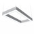 Ledalite 29x5L92746LQR2 TruGroove suspended shapes, 2 x 4ft Rectangle, Dir/Ind Flush Silk Lens, 4600 lm/ft, CRI 90, 2700K - 120 lm/W