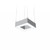 Ledalite 29x5L93052LQS1 TruGroove suspended shapes, 1 x 1ft Square, Dir/Ind Flush Silk Lens, 5200 lm/ft, CRI 90, 3000K - 110.1 lm/W