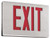 Chloride 46L1BR Slender Die Cast Aluminum LED Exit, - Single Face, Red Letters, Black Housing