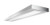 Ledalite 7406LAAQD Sync suspended, MesoOptics Lens + 55% Down Kit, 6500lm/4ft, 80 CRI, 4000K - 100.1 lm/W