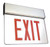 Chloride CERE2RWW Chicago Approved, Recessed Mount Exit Sign, Emergency LED, White Housing, Double Face, Red Letters
