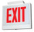 Chloride CES1RWW Chicago Approved, Steel LED Exit Sign, AC Only, White Housing, Single Face, Red Letters