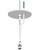 Day-Brite DACH48-1-SC Adjustable cable hanger kit 48" with white 18/3 cord (single)