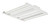Day-Brite FBX16LL40-UNV-M-LFR 16,000 Nominal Delivered Lumens, 4000K, 80 CRI, Medium Distribution, Frosted Ribbed Lens - 122 lm/W